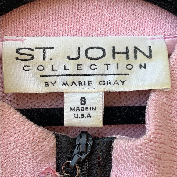 ST. JOHN COLLECTION zip up jacket with PAILLETTES - Picture 5 of 5